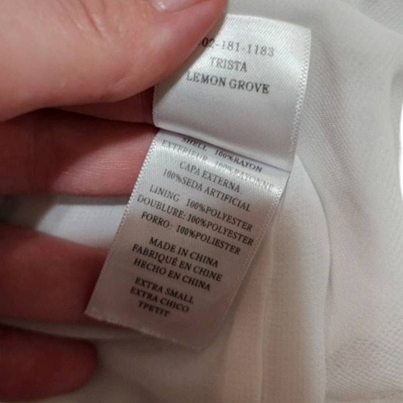 Rails Trista Wrap Mini Dress Lemon Print Lemon Grove Print extra small - Picture 8 of 10